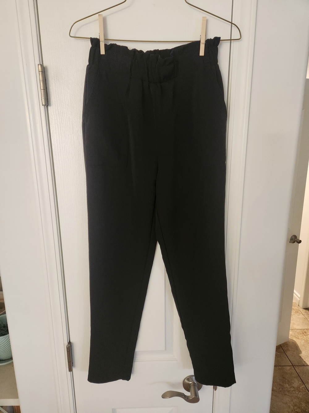 ⚡️3/$20⚡️ Streetwear Society Black Elastic Waisted Trousers Size Small
